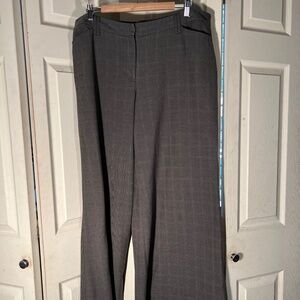 Lane Bryant Gray Plaid Trousers Size 18